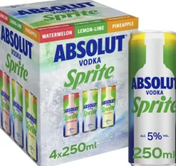 Outlet Absolut & Sprite mix 4-pack