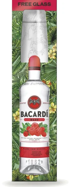 Outlet Bacardi Bacardí Razz met glas