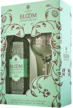 New Bloom London Dry Gin Cadeaupakket met Coppa glas
