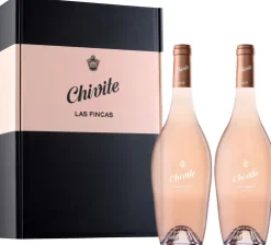 Discount Chivite Las Fincas Rosado Twee flessen Cadeaupakket