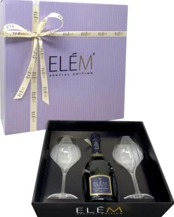 Hot Elements of Islay Elem Prosecco Cadeaupakket met 2 glazen