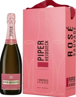 Best Piper Heidsieck Piper-Heidsieck Rose Suavage 2 glazen cadeauverpakking