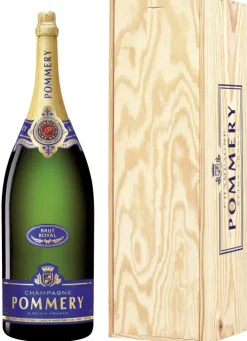 Hot Pommery Brut Royal Salmanazar in Kist