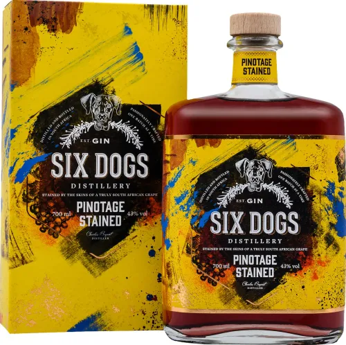 Outlet Six Dogs Gin Pinotage Stained
