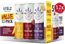 Clearance STËLZ Hard Seltzer 12-pack Raspberry, Mango & Passionfruit